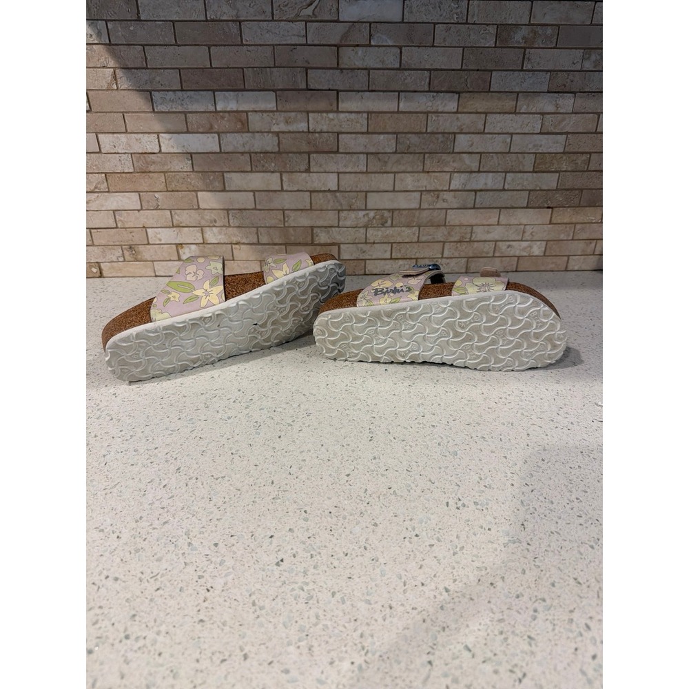 Birkenstock Floral Double Strap Sandals Women's US 6 EU 37 Cork Footbed Slides - Picture 5 of 5